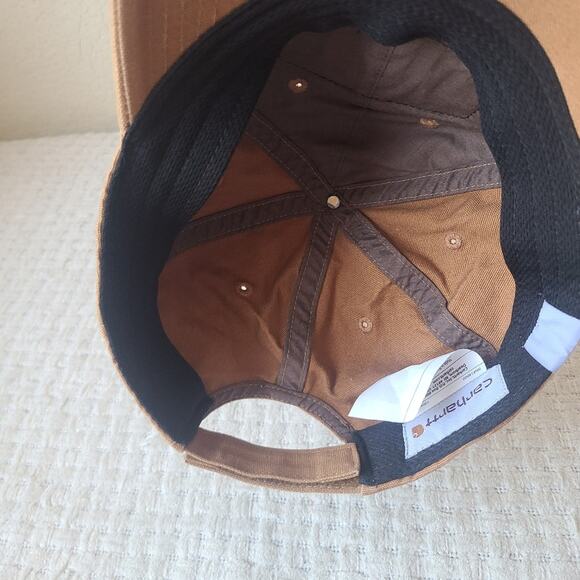 Carhartt Brown 100% Cotton Cap Hat One Size Fits Most - Picture 7 of 12